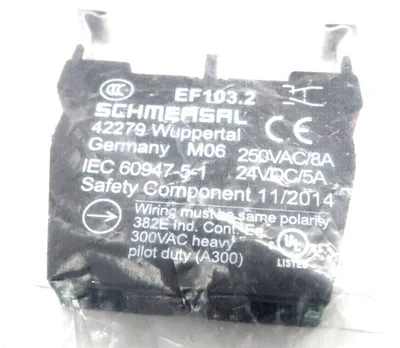 NEW LOT OF 2 SCHMERSAL EF103.2 CONTACT / TERMINAL BLOCK EF1032