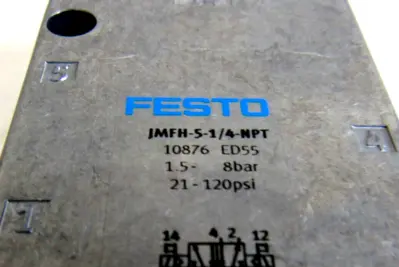 NEW FESTO JMFH-5-1/4-NPT SOLENOID VALVE 10876 JMFH514NPT