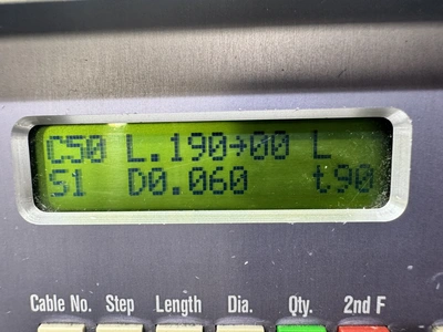 USED SCHLEUNIGER MP257 PROGRAMMABLE COAXIAL CABLE STRIPPING MACHINE