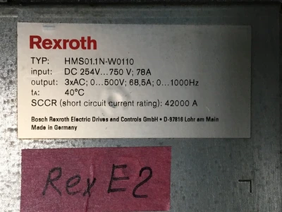 USED REXTROTH HMS01.1N-W0110 (5)-