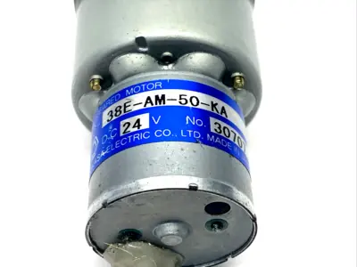 TG-38E-AM-50-KA | Tsukasa  D.C. Geared Motor 24VDC 6mm Shaft - Used