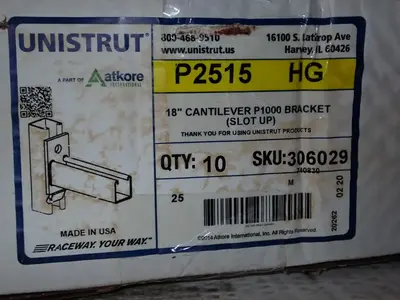 USED ATKORE/UNISTRUT P2515