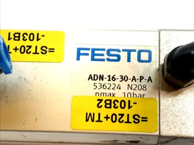 Used FESTO COMPACT CYLINDER, 16MM BORE 30MM STROKE 536224 Pneumatic Cylinders Michigan US | Maverick Industrial Sales #1090151