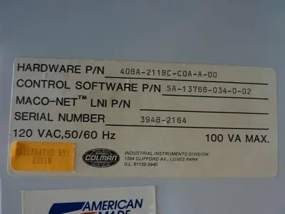 USED BARBER COLMAN 40BA-211BC-C0A-A-00