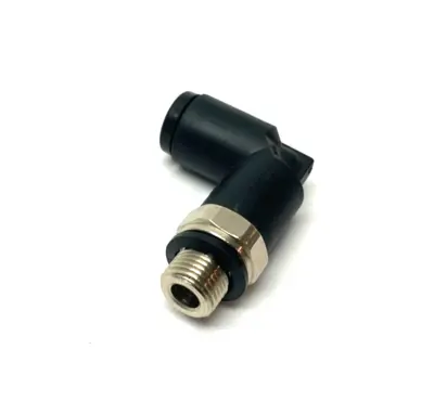 USED PARKER PNEUMATIC PUSH-IN ELBOW FITTING 6MM TUBE M10X1 THREAD