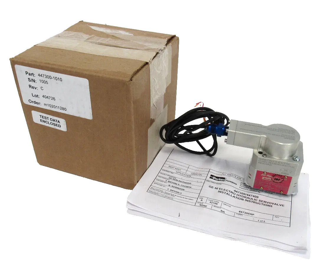 NEW PARKER 447300-1010 JET-PIPE SERVO VALVE 4473001010 312A6077P0043