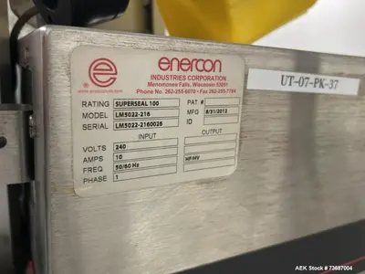 Used ENERCON SUPERSEAL Cappers Tamper Evident - Induction Sealers Illinois US | Aaron Equipment #1303745
