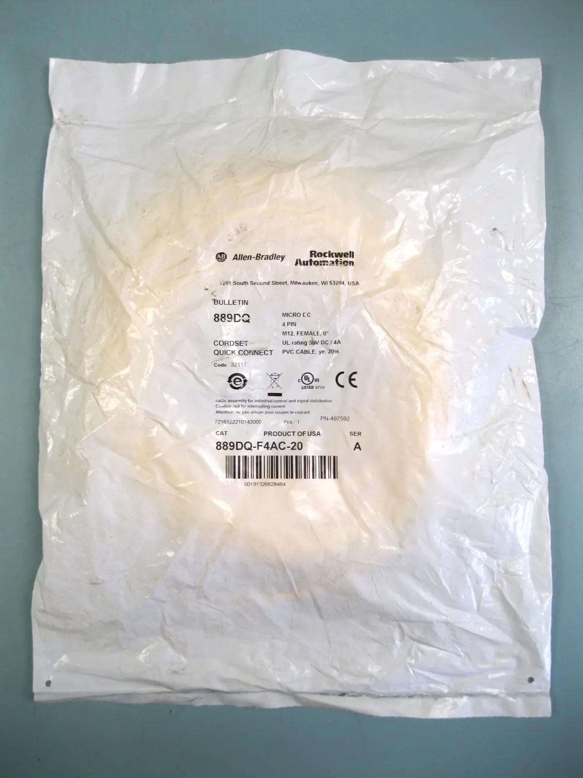 NEW Allen-Bradley 889DQ-F4AC-20