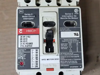 Used CUTLER-HAMMER HMCP100R3S Switchgears British Columbia CA | Lenmark #1435026
