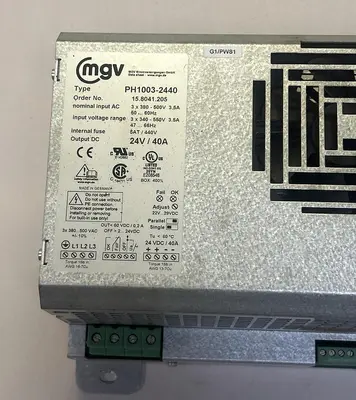 Used MGV PH1003-2440 Miscellaneous Equipment (Electrical & Power) | Surplus Asset Holdings #1189866