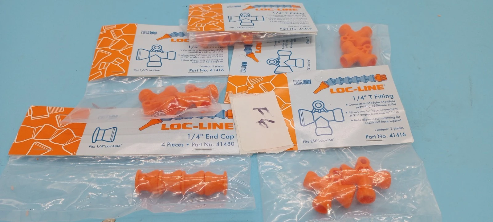 LOT OF 4 LOC-LINE 41416 ( 2 PACK) + 1 41480 (4-PACK) COOLANT HOSE
