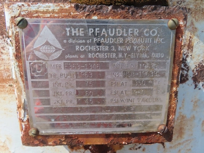 Pfaudler Stainless Steel Reactor, 200 gallon.