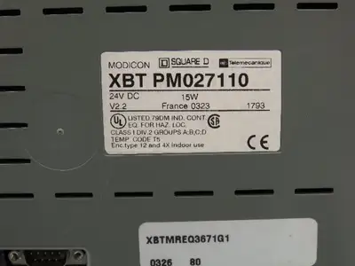 Square D XBT PM027110 Magelis Data Entry Panel Operator Interface XBTPMREQ3671G1