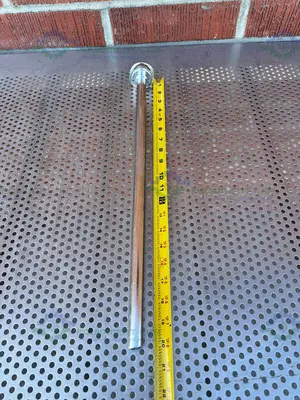 Stainless Steel 20" Syphon Tube w/ 2" OD Sanitary Fitting