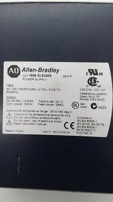 Used ALLEN-BRADLEY ALLEN-BRADLEY POWER SUPPLY 1606-XLE240E Power Supplies | ND Industrial Surplus #1211911