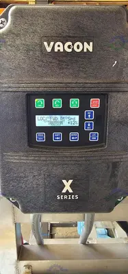 USED SPX WAUKESHA CHERRY-BURRELL 130 U2 ROTARY LOBE PUMP MFG 2016, 3"  W/ 10 HP MOTOR