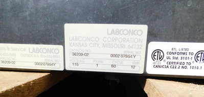 USED LABCONCO PURIFIER