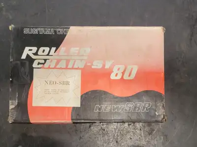 Riveted Roller Chain ANSI 80, 10FT, 1" Pitch