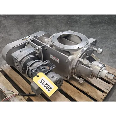 Used 8" Sanitary Quick Clean Stainless Steel Rotary Airlock Valve