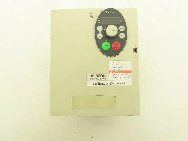 Sumitomo HF3214-3A7 VFD Inverter AC Drive 380/500V 3.7kW 5HP 3PH Missing Screw
