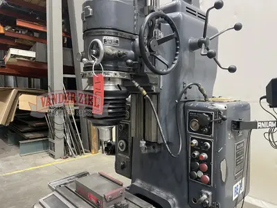 Moore No. 2 Jig Grinder, 19" x 10" T-Slotted Table, Auto Feed, Anilam Wizard 211 2-Axis DRO,  5" x 10" Magnetic Chuck