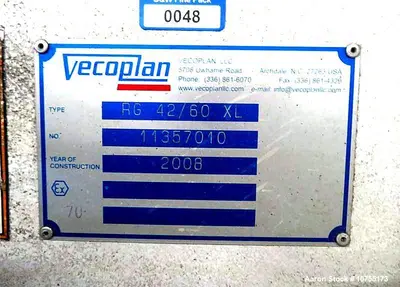 Used Vecoplan RG42/60XL Shredding System – 60 HP, Double-Row Cutter Rotor, Infeed/Discharge Conveyors, OEM Controls