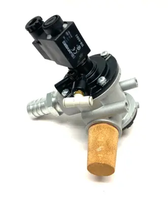 USED EMERSON NUMATICS 3-WAY POPPET VALVE, SOLENOID PILOT, 1" PORTS