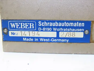 Weber Screwdriving System 14194 Driver Head and Tube 403329   -Incomplete-