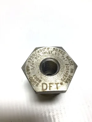 DFT 8001 Stainless Steel Check Valve 1/4″BSS 1/4″NPT Inlet 2500 CWP 1720/450 °F