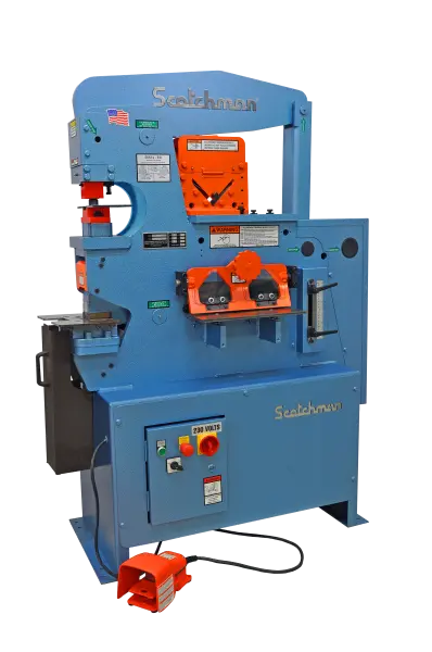Scotchman 50 Ton Ironworker, Model 50514-EC with LED Lighting, 480 Volt / 3 Phase