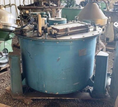 Sanborn 48 x 24 perforate basket centrifuge, 316SS.