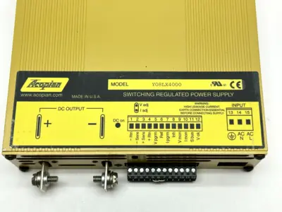 Y08LX4000 | Acopian  Switching Regulated Power Supply 90-265 VAC or 110-350 VDC - Used