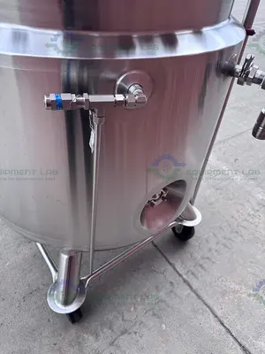 USED FELDMEIER 400 LITER STAINLESS STEEL JACKETED REACTOR 100 PSI/FV W/ 3 HP MOTOR