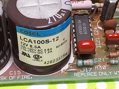 COSEL LCA100S-12 SWITCHING POWER SUPPLY 12V 8.5A