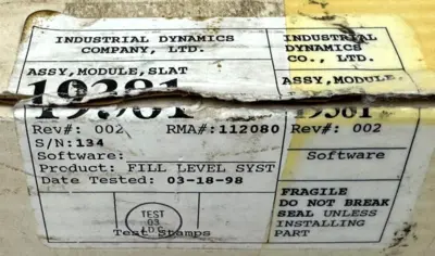NEW INDUSTRIAL DYNAMICS 19381