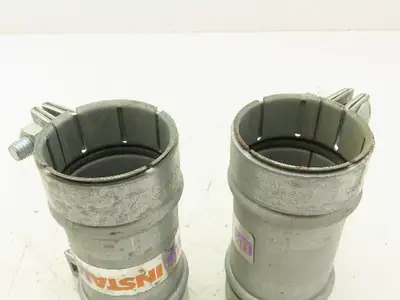 HP Metflo Instalok 2-1/2"x6" Galvanized Vacuum Coupling Lot of 2