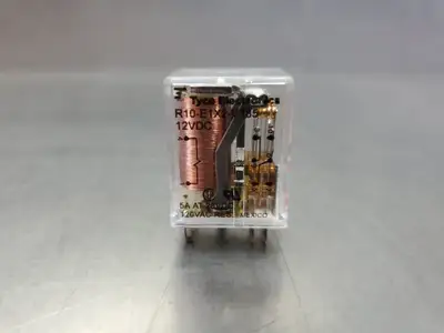 USED Tyco Electronics R10-E1-X2-V185 Relay, 12VDC