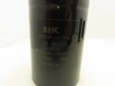 BHC ALS30A1265NF 4700uF -10+30% 250VDC Electrolytic Capacitor Lot Of 4