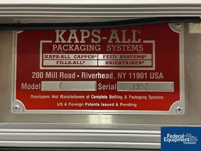 USED Kaps All Kaps All Capper, Model E