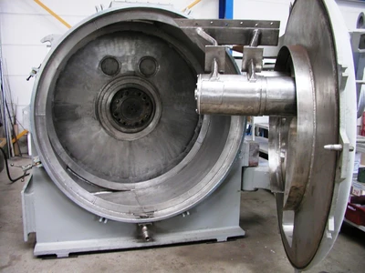Krauss-Maffei HZ 160/4.0 peeler centrifuge, 316SS.