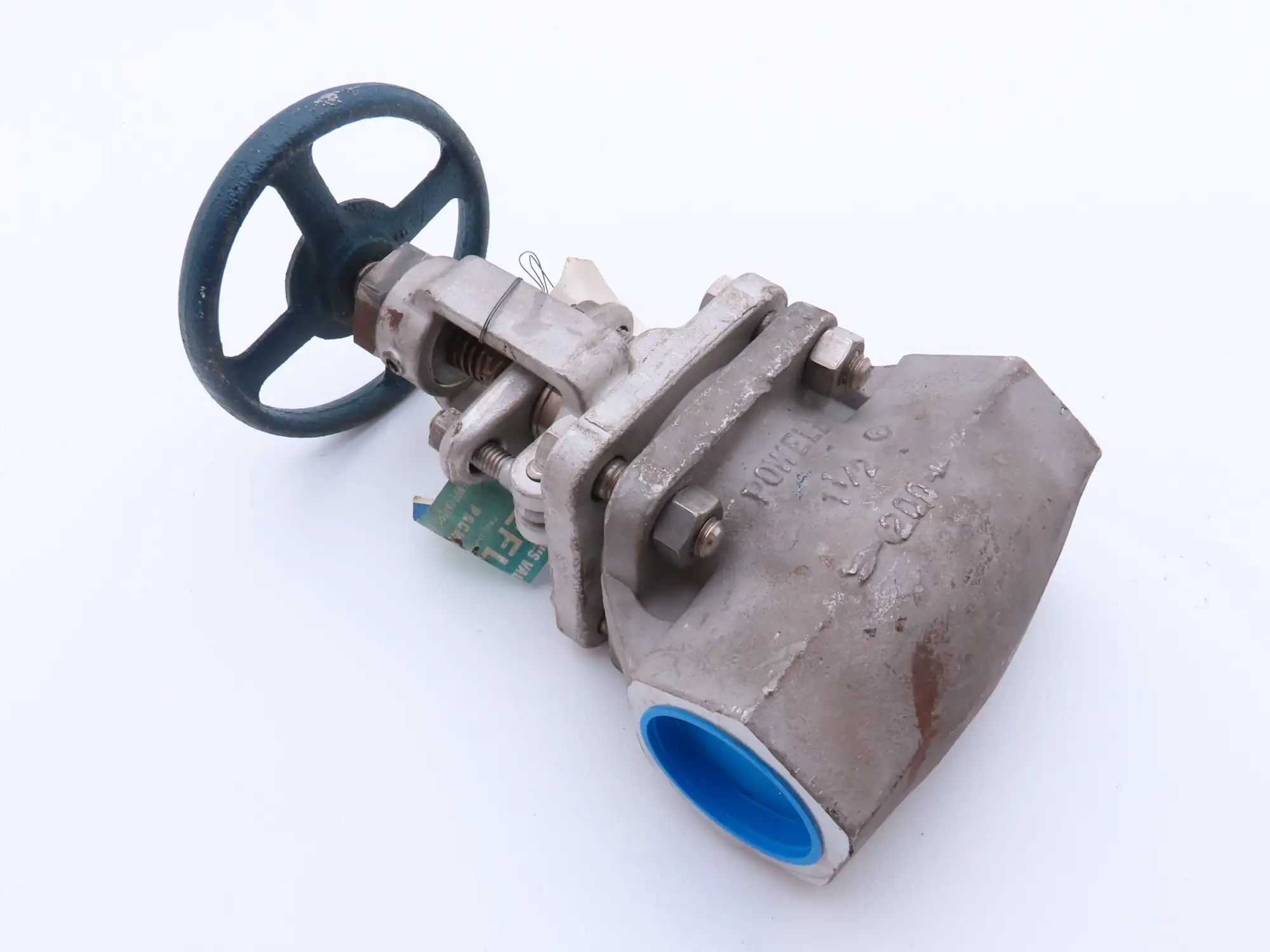Powell 2474 Stainless Globe Valve 1-1/2" Socket Weld 200 WOG Rising Stem