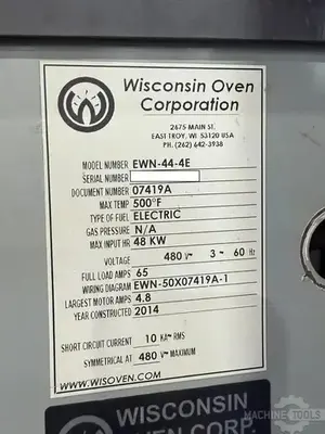 USED 2014 WISCONSIN OVEN CORP EWN-44-4E
