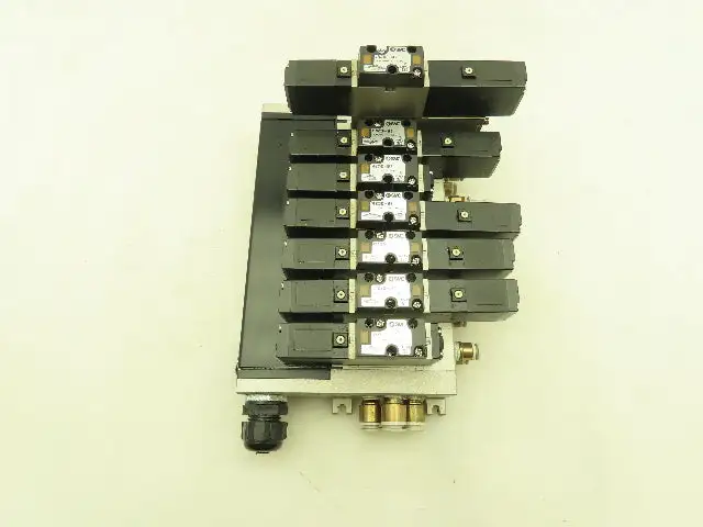 SMC VV5FS2 Plug-In 7-Station Manifold Control Unit VFS2000 Solenoid Valve Bank