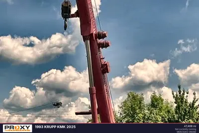 Used 1993 KRUPP KMK 2025 Rough Terrain Cranes Pennsylvania US | Proxy Equipment #1384887
