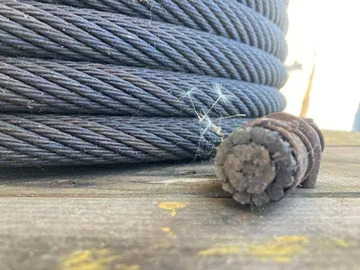 Used AFTERMARKET MACWHYTE 5/8" DRILLING LINE WIRE ROPE CABLE Cable & Wire Pennsylvania US | East West Machinery & Drilling #1417401