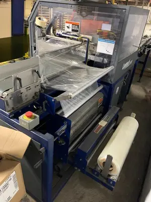 USED LANTECH SW-1000 INTERMITTENT MOTION  BELT FEED SIDE SEAL WRAPPER