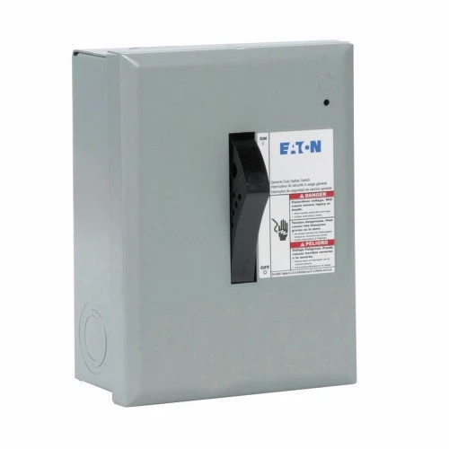 Eaton DP111NGB Plug Fusible Safety Disconnect Switch, 30A/1P GD 120V [New]