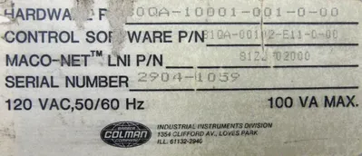 USED BARBER COLMAN 80QA-10001-001-0-00 MODULE 80QA10001001000