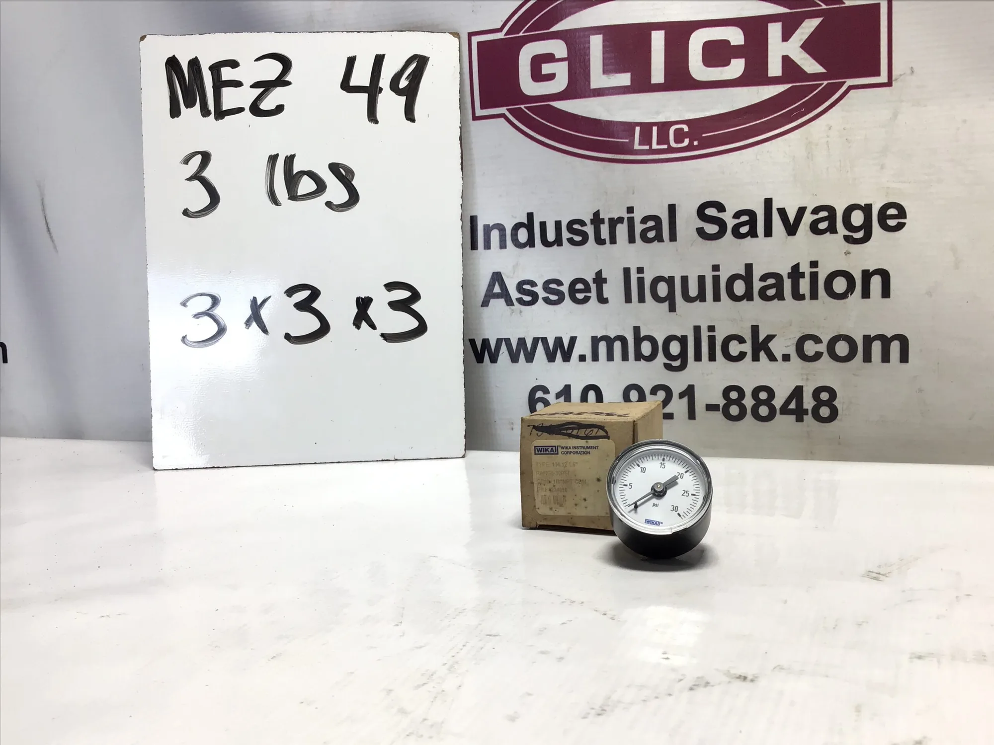 Wika Pressure gauge 4234090/ 30PSI/ 111.12 1.5″/ 1/8″ NPT CBM