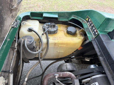 (1) 2019 E-Z-Go EFI golf cart with a Kawasaki gas engine, model 657061G01, includes canopy, fold-dow...